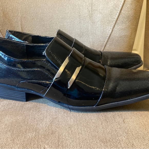 Croco Toscano Men's Black Formal Shoes 26.5 - Picture 5 of 9